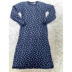 Totini girls sz. 14 blue design long sleeved dress. New w/out tags. Adorable